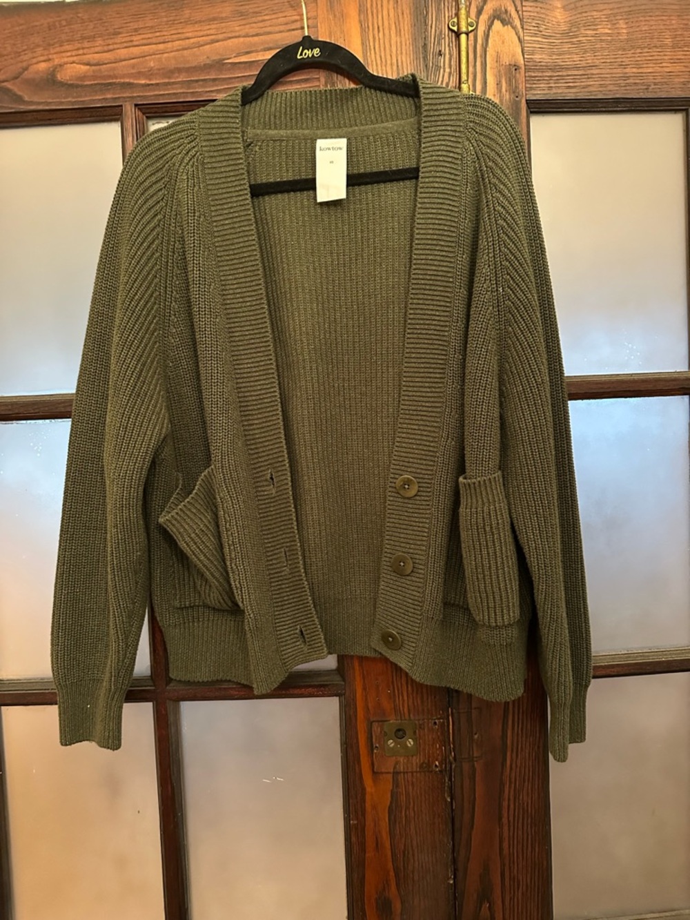 Kowtow organic cotton cardigan sweater